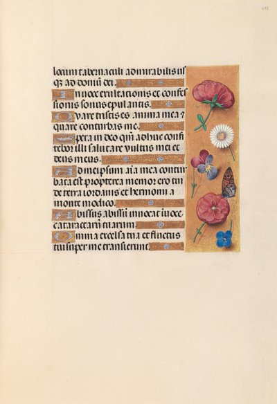 Hodiny královny Isabely Katolické, královny Španělska: Fol. 243r, c. 1500. od Master of the First Prayerbook of Maximillian