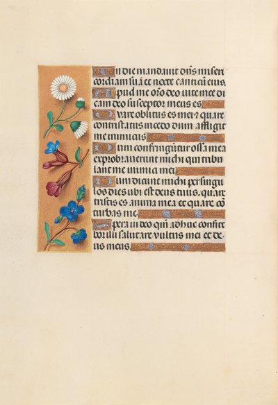 Hodiny královny Isabely Katolické, královny Španělska: Fol. 243v, c. 1500. od Master of the First Prayerbook of Maximillian