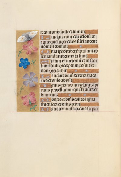 Hodiny královny Isabely Katolické, královny Španělska: Fol. 252v, c. 1500. od Master of the First Prayerbook of Maximillian