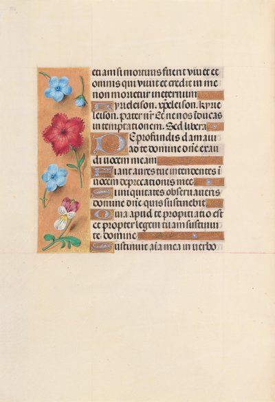 Hodiny královny Isabely Katolické, královny Španělska: Fol. 255V, c. 1500. od Master of the First Prayerbook of Maximillian