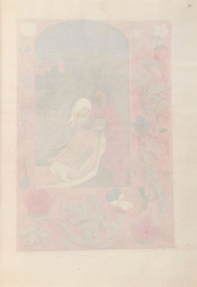 Hodiny královny Isabely Katolické, královny Španělska: Fol. 261r, c. 1500. od Master of the First Prayerbook of Maximillian