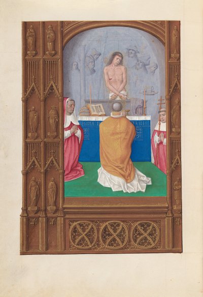 Hodiny královny Isabely Katolické, královny Španělska: Fol. 264v, mše sv. 1500. od Master of the First Prayerbook of Maximillian