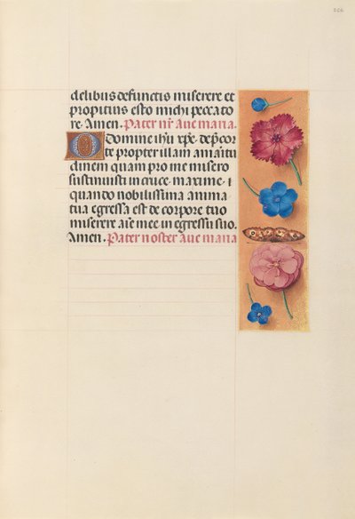 Hodiny královny Isabely Katolické, královny Španělska: Fol. 266r, c. 1500. od Master of the First Prayerbook of Maximillian