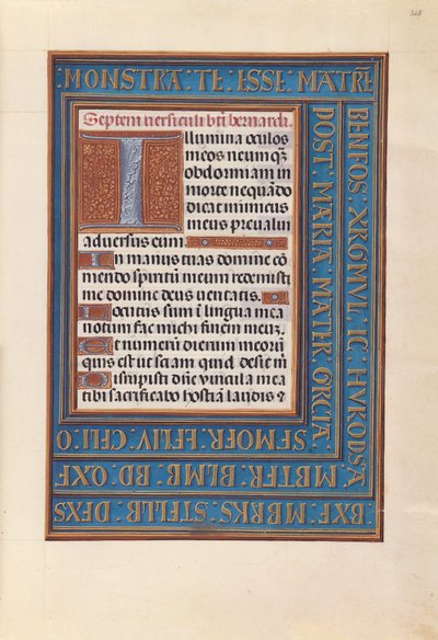 Hodiny španělské královny Isabely Katolické:  Fol. 268r od Master of the First Prayerbook of Maximillian