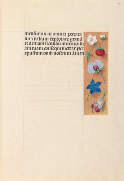 Hodiny královny Isabely Katolické, královny Španělska: Fol. 269r, c. 1500. od Master of the First Prayerbook of Maximillian