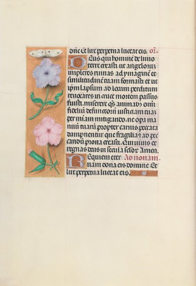 Hodiny královny Isabely Katolické, královny Španělska: Fol. 27v, c. 1500. od Master of the First Prayerbook of Maximillian