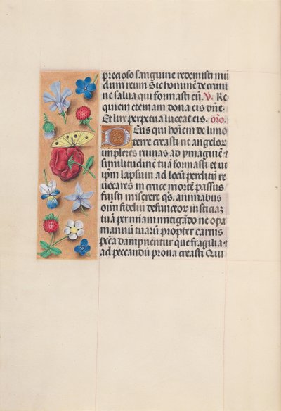 Hodiny královny Isabely Katolické, královny Španělska: Fol. 29v, c. 1500. od Master of the First Prayerbook of Maximillian
