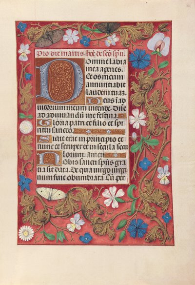 Hodiny španělské královny Isabely Katolické:  Fol. 32r od Master of the First Prayerbook of Maximillian