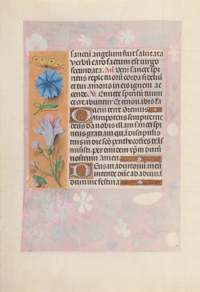 Hodiny královny Isabely Katolické, královny Španělska: Fol. 32v, c. 1500. od Master of the First Prayerbook of Maximillian