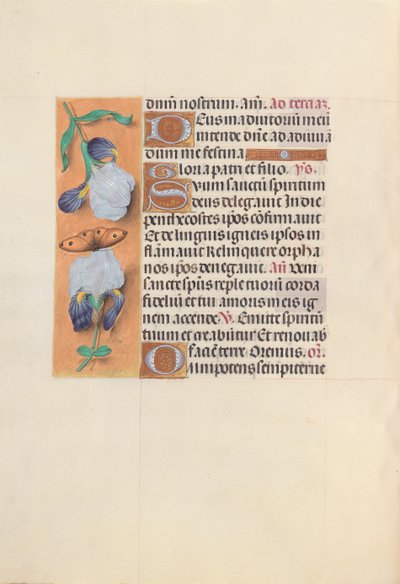 Hodiny královny Isabely Katolické, královny Španělska: Fol. 33v, c. 1500. od Master of the First Prayerbook of Maximillian