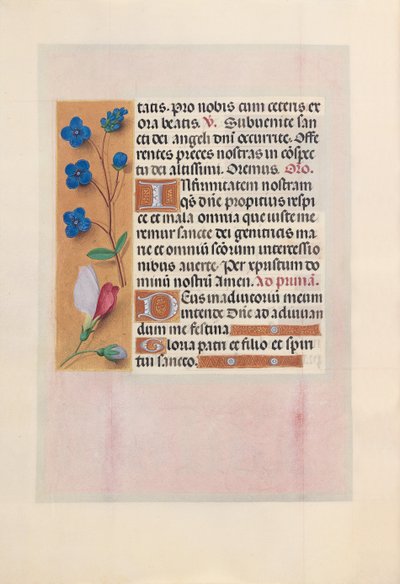 Hodiny královny Isabely Katolické, královny Španělska: Fol. 38v, c. 1500. od Master of the First Prayerbook of Maximillian