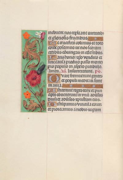 Hodiny královny Isabely Katolické, královny Španělska: Fol. 52v, c. 1500. od Master of the First Prayerbook of Maximillian