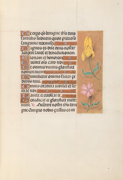 Hodiny královny Isabely Katolické, královny Španělska: Fol. 56r, c. 1500. od Master of the First Prayerbook of Maximillian