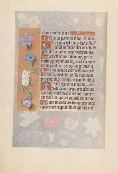 Hodiny královny Isabely Katolické, královny Španělska: Fol. 61v, c. 1500. od Master of the First Prayerbook of Maximillian