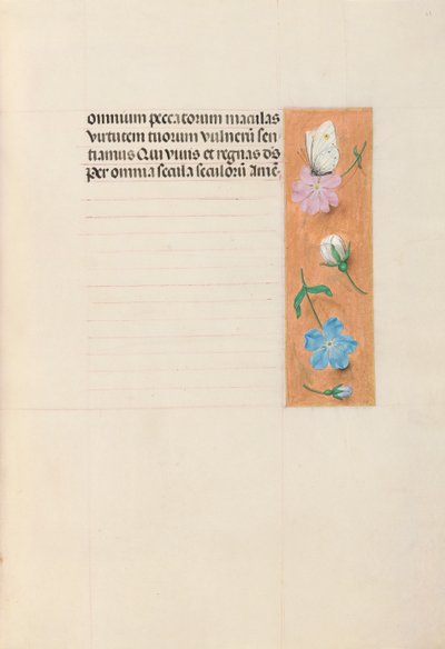 Hodiny královny Isabely Katolické, královny Španělska: Fol. 68r, c. 1500. od Master of the First Prayerbook of Maximillian