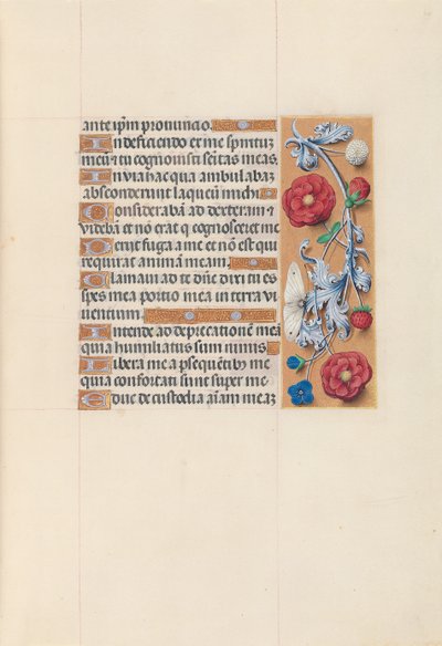 Hodiny královny Isabely Katolické, královny Španělska: Fol. 70r, c. 1500. od Master of the First Prayerbook of Maximillian