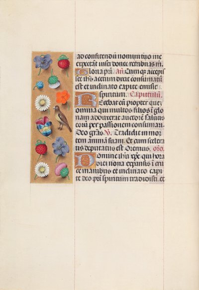 Hodiny královny Isabely Katolické, královny Španělska: Fol. 70v, c. 1500. od Master of the First Prayerbook of Maximillian