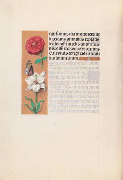 Hodiny královny Isabely Katolické, královny Španělska: Fol. 76v, c. 1500. od Master of the First Prayerbook of Maximillian