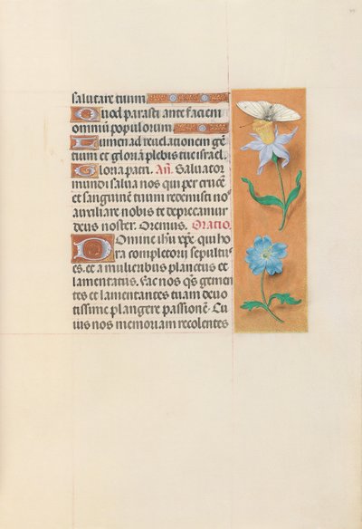 Hodiny královny Isabely Katolické, královny Španělska: Fol. 79r, c. 1500. od Master of the First Prayerbook of Maximillian