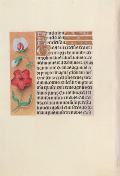 Hodiny královny Isabely Katolické, královny Španělska: Fol. 89v, c. 1500. od Master of the First Prayerbook of Maximillian