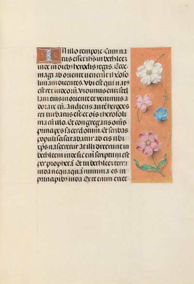 Hodiny královny Isabely Katolické, královny Španělska: Fol. 95r, c. 1500. od Master of the First Prayerbook of Maximillian