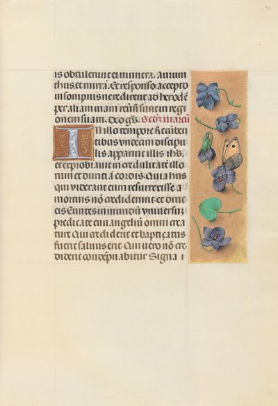 Hodiny královny Isabely Katolické, královny Španělska: Fol. 96r, c. 1500. od Master of the First Prayerbook of Maximillian