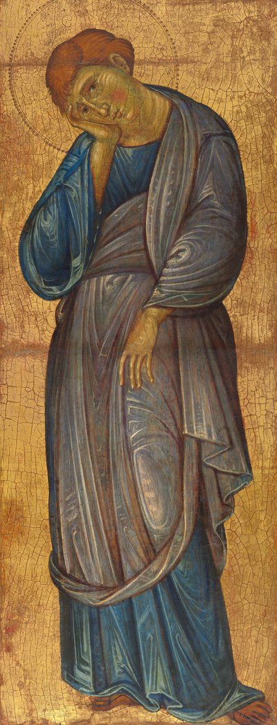 Truchlící svatý Jan Evangelista, asi 1270-1275 (tempera na desce) od Master of the Franciscan Crucifixes