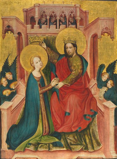 Korunovace Panny Marie od Master of the Fröndenberg Altarpiece