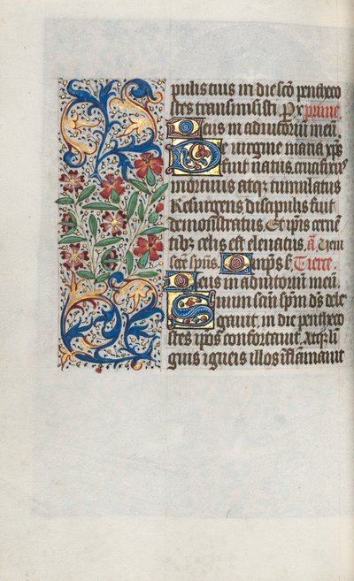 Kniha hodin Použití Rouen: fol. 100V, c. 1470. od Master of the Geneva Latini