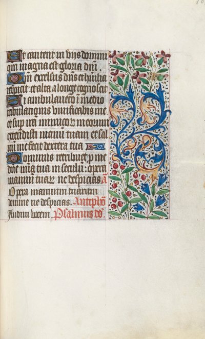 Kniha hodin Použití Rouen: fol. 107r, c. 1470. od Master of the Geneva Latini