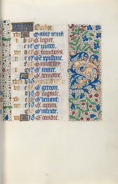 Kniha hodin Použití Rouen: fol. 10r, c. 1470. od Master of the Geneva Latini