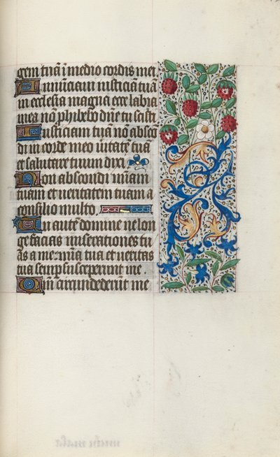 Kniha hodin Použití Rouen: fol. 126r, c. 1470. od Master of the Geneva Latini