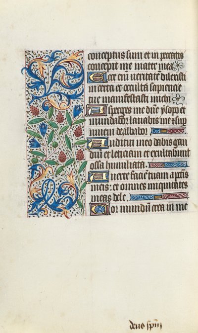 Kniha hodin Použití Rouen: fol. 134v, c. 1470. od Master of the Geneva Latini
