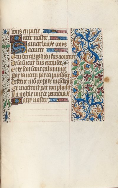 Kniha hodin Použití Rouen: fol. 154r, c. 1470. od Master of the Geneva Latini