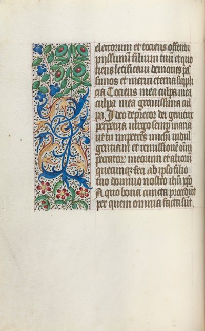 Kniha hodin Použití Rouen: fol. 25V, c. 1470. od Master of the Geneva Latini