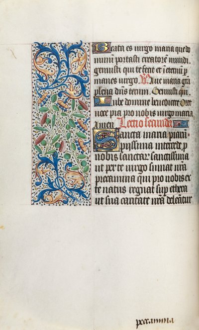 Kniha hodin Použití Rouen: fol. 35V, c. 1470. od Master of the Geneva Latini