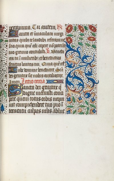 Kniha hodin Použití Rouen: fol. 36r, c. 1470. od Master of the Geneva Latini
