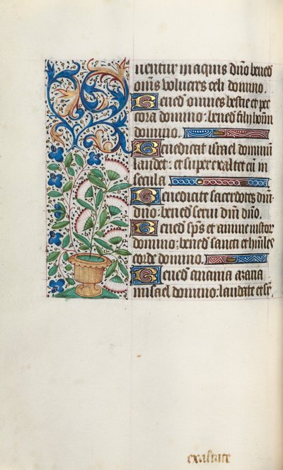 Kniha hodin Použití Rouen: fol. 43v, c. 1470. od Master of the Geneva Latini
