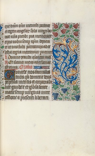 Kniha hodin Použití Rouen: fol. 49r, c. 1470. od Master of the Geneva Latini