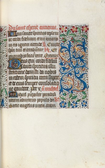 Kniha hodin Použití Rouen: fol. 50r, c. 1470. od Master of the Geneva Latini