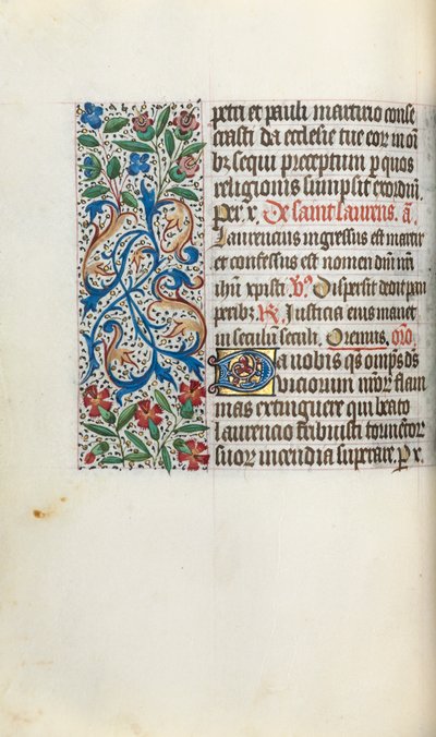 Kniha hodin Použití Rouen: fol. 51v, c. 1470. od Master of the Geneva Latini