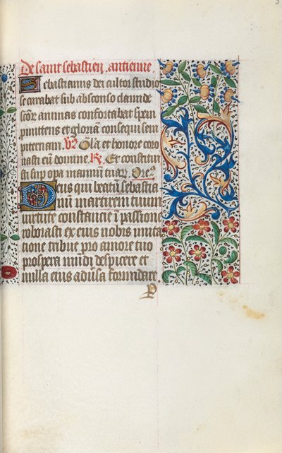 Kniha hodin Použití Rouen: fol. 52r, c. 1470. od Master of the Geneva Latini