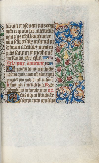 Kniha hodin Použití Rouen: fol. 55r, c. 1470. od Master of the Geneva Latini