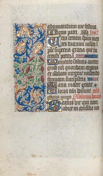 Kniha hodin Použití Rouen: fol. 56v, c. 1470. od Master of the Geneva Latini