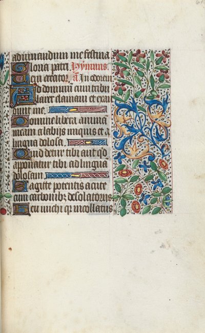 Kniha hodin Použití Rouen: fol. 61r, c. 1470. od Master of the Geneva Latini