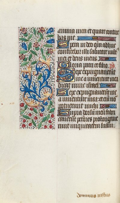 Kniha hodin Použití Rouen: fol. 76v, c. 1470. od Master of the Geneva Latini
