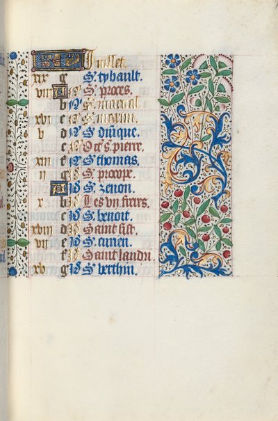 Kniha hodin Použití Rouen: fol. 7r, c. 1470. od Master of the Geneva Latini