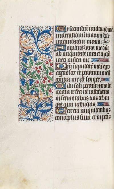 Kniha hodin Použití Rouen: fol. 85v, c. 1470. od Master of the Geneva Latini