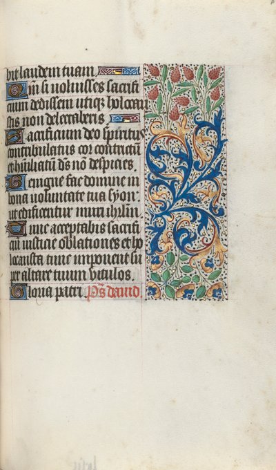Kniha hodin Použití Rouen: fol. 87r, c. 1470. od Master of the Geneva Latini