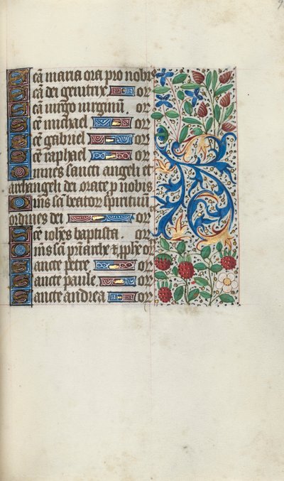 Kniha hodin Použití Rouen: fol. 93r, c. 1470. od Master of the Geneva Latini
